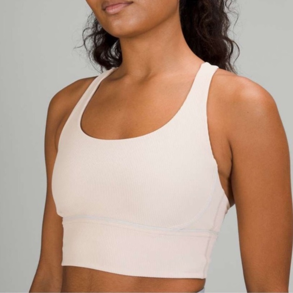 Lululemon energy longline bra ribbed luxtreme size 4
